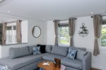 Cozy couch to curl up on for movie night